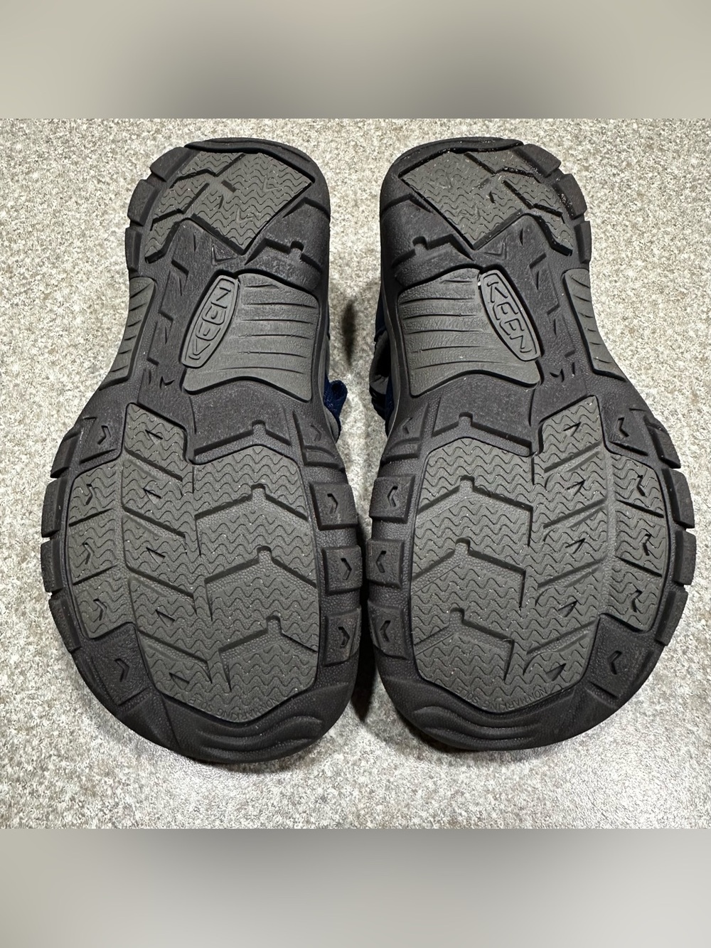 Keen Navy with Yellow Accent Kids Closed-Toe Sandals - Picture 7 of 12